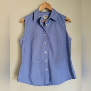L.L. Bean Women's Blue Sleeveless Top